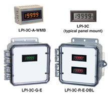 4-1/2 Digit Black / Amber / Green / Red Display LPI-3C, LPI-3C-A, LPI-3C-G or LPI-3C-R